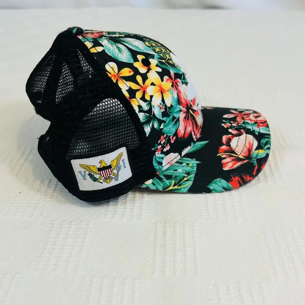 Youth Lost Boy Creations Tarzan Snapback Trucker Hat Floral Surf